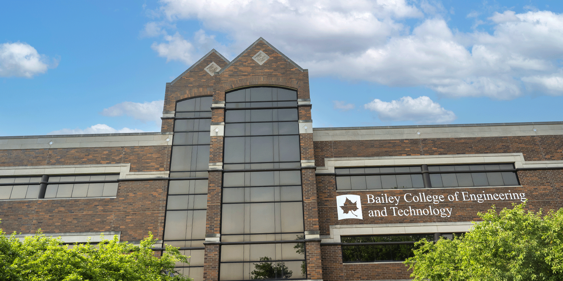 Exterior of the Bailey College of Engineering and Technology building