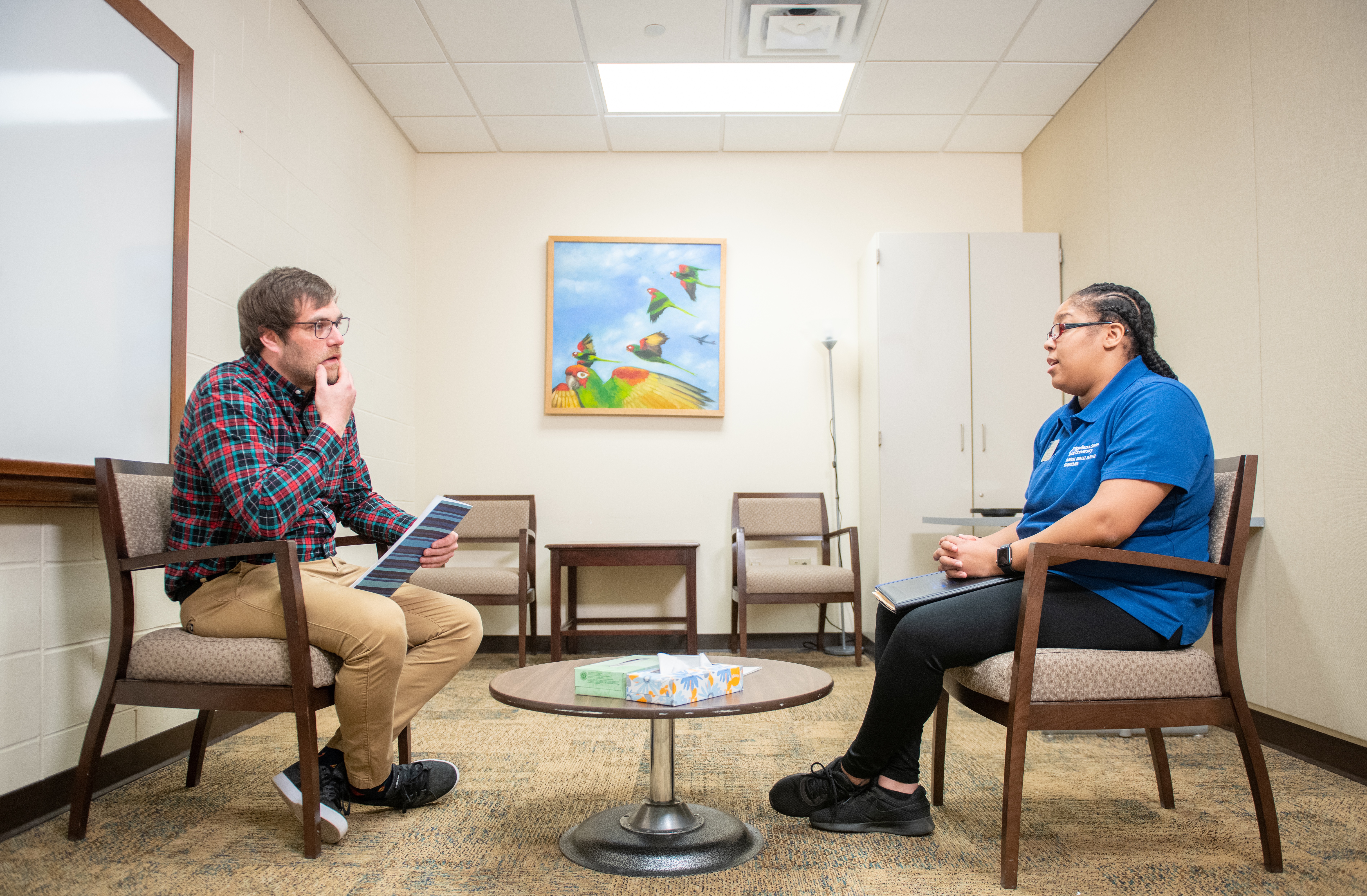 As a student in our Clinical Mental Health Counseling program, you may benefit from opportunities to work with clients in our on-campus Counseling Clinic.  