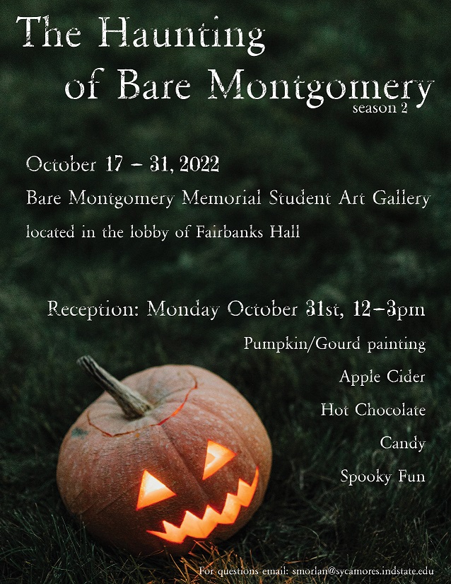 2022 haunting of bare montgomery exhibtion poster