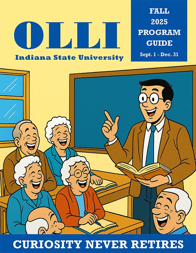 The cover for the Fall 2025 issue of the Olli Program guide. 