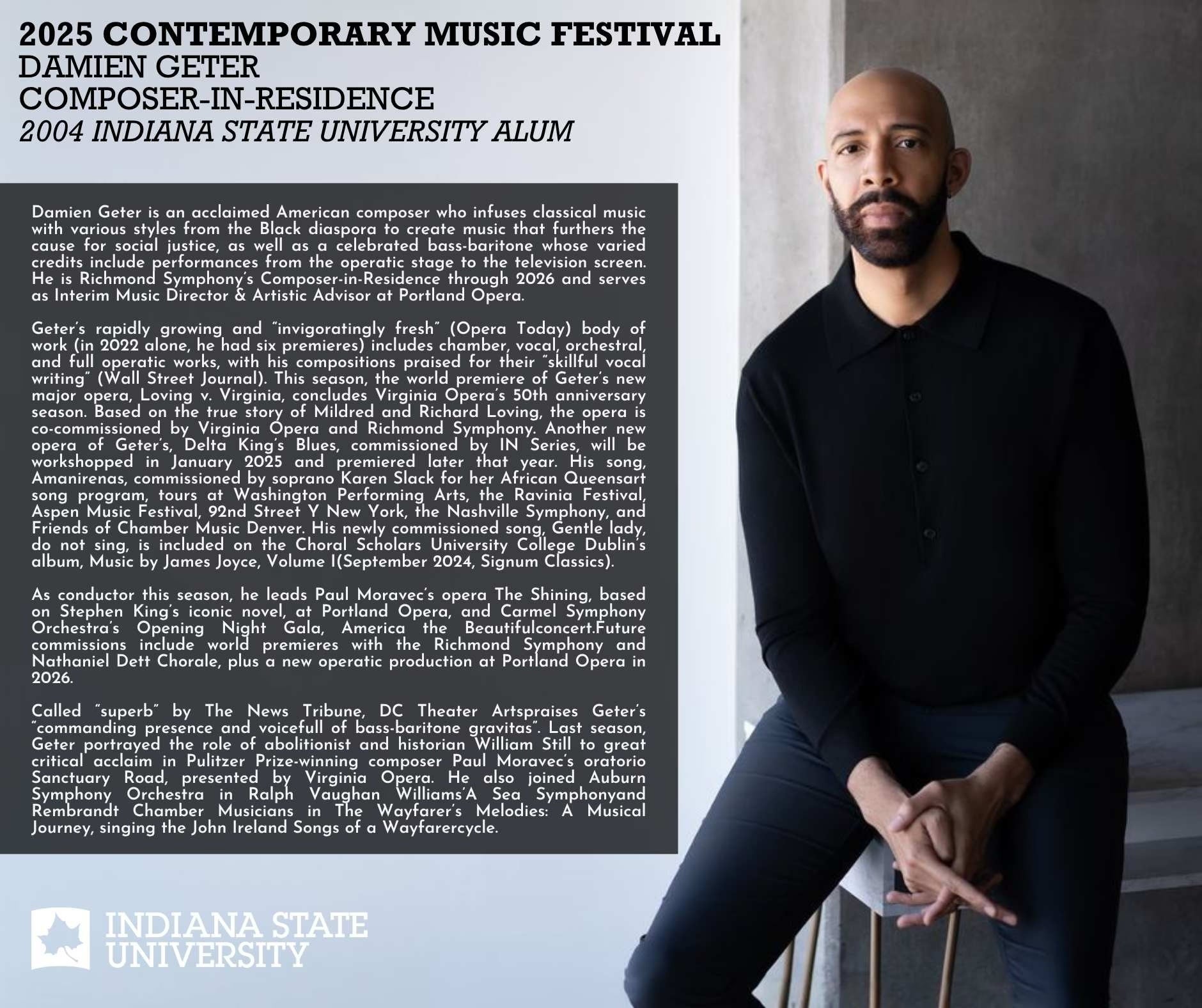 CMF 2025 with composer Damien Geter CMF 2025, composer Damien Geter