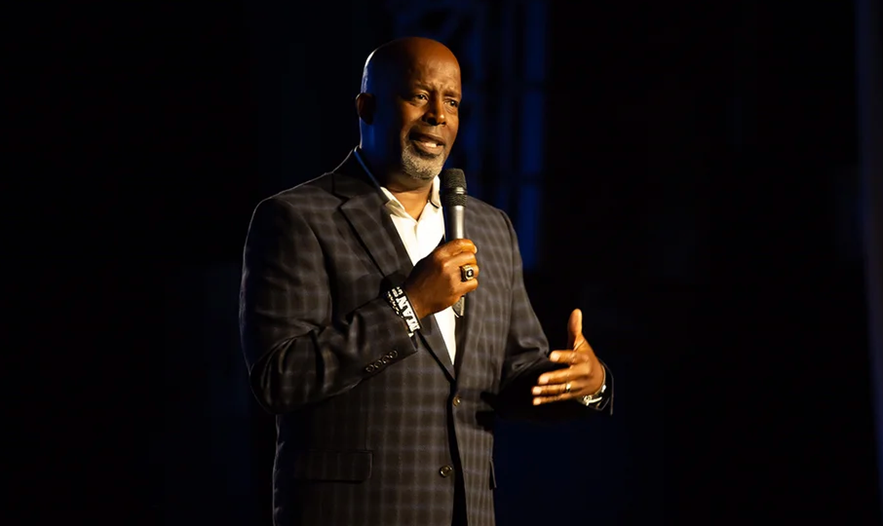C. Willi Myles performing on stage.