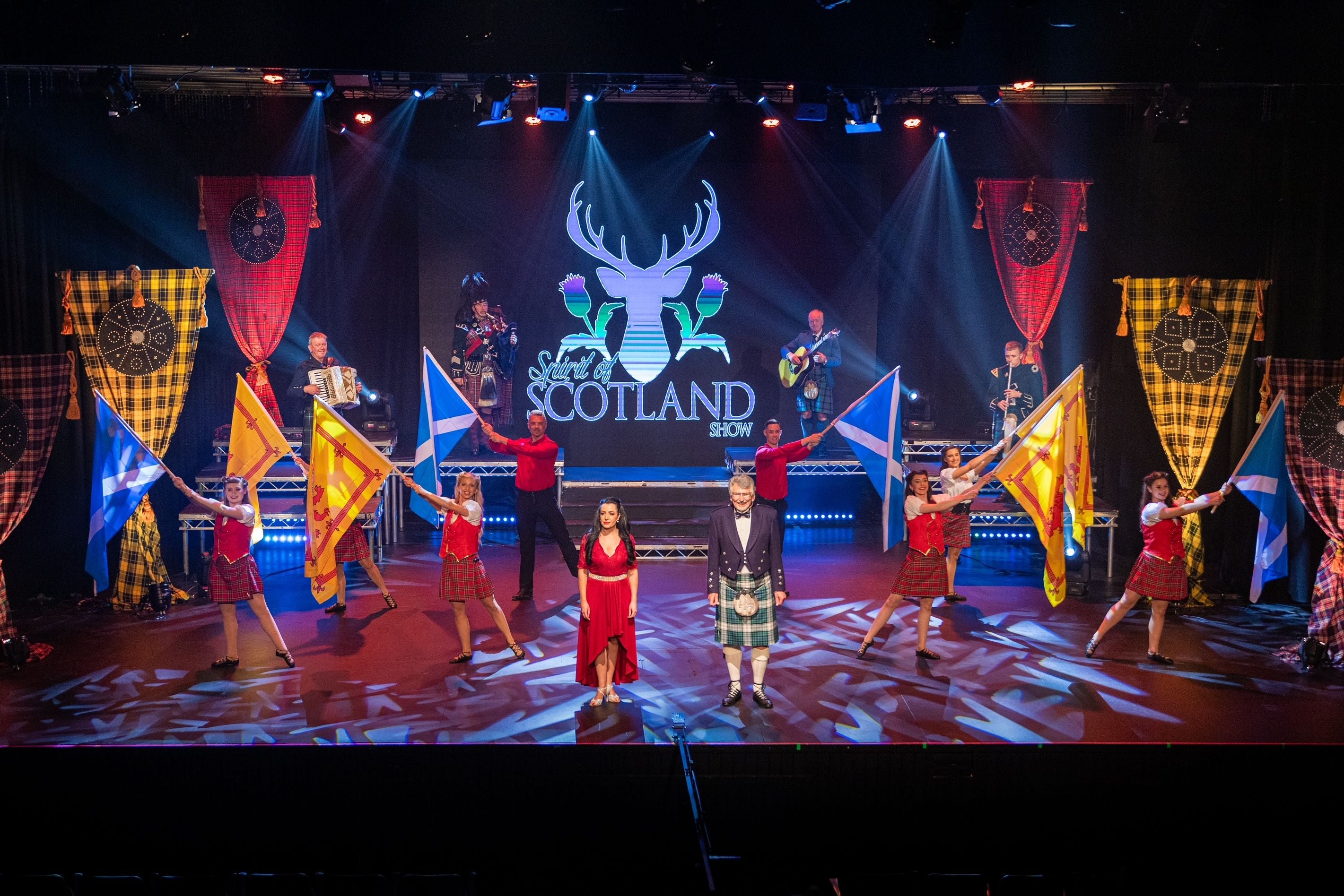 The Spirit of Scotland performing on stage.