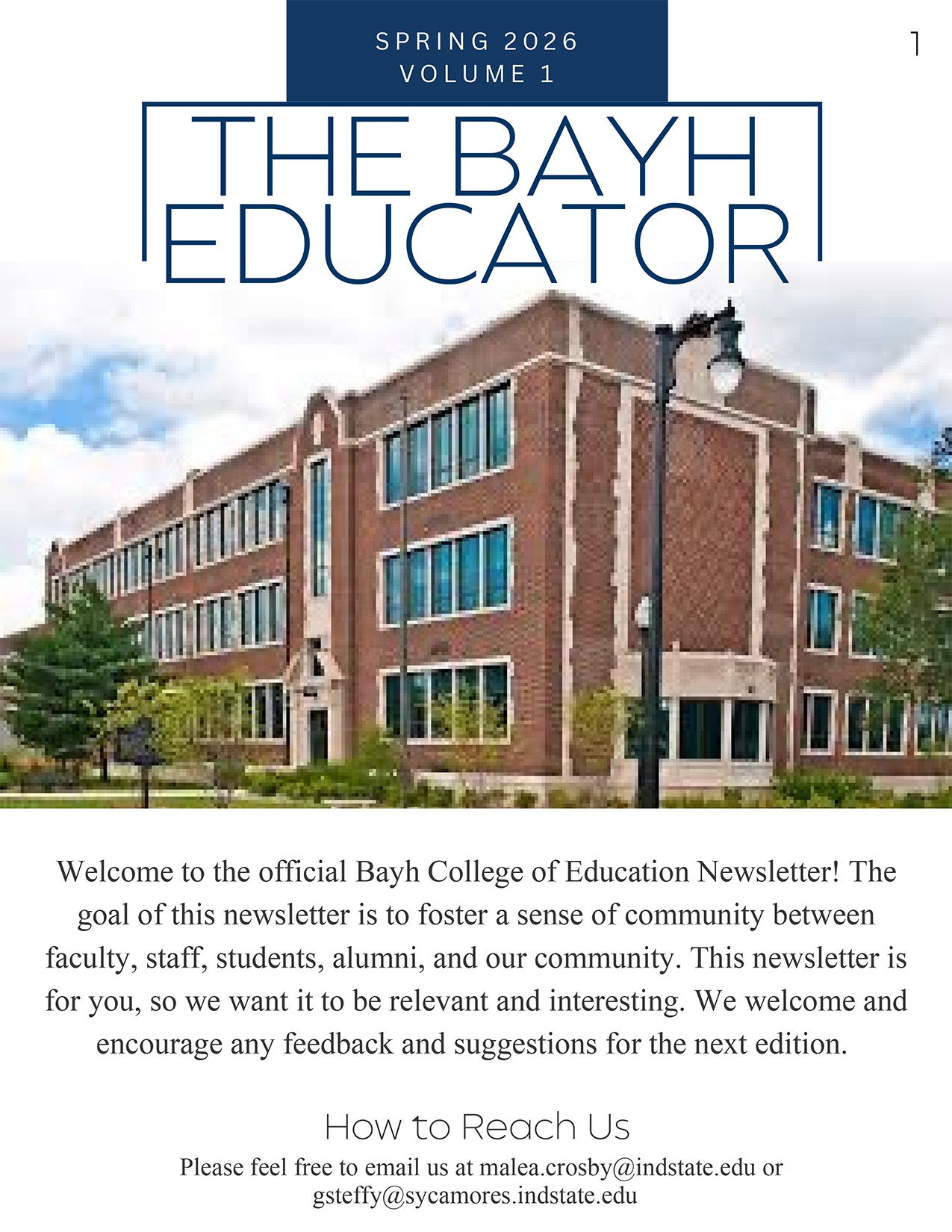 BCOE Newsletter Spring 2026 Newsletter Cover