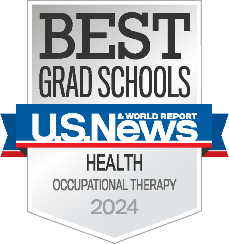 U.S. News & World Report 2024 badge for Best Grad Schools in Health, Occupational Therapy.