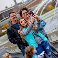 Family members taking a selfie for Family Weekend at Indiana State University