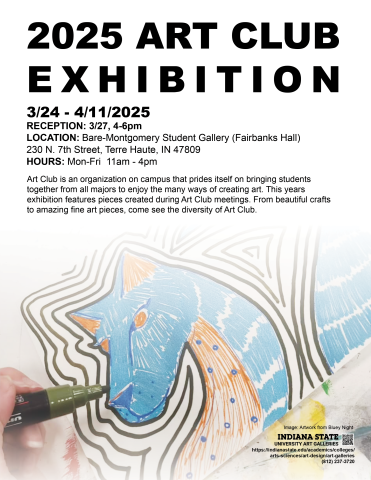 Art Club Exhibit Poster