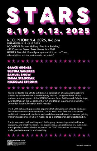 STARS poster for the Turman Art Gallery