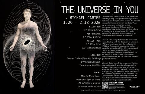 Turman Art Gallery Exhibition - The Universe in You by Michael Carter.