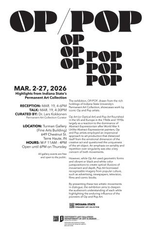OP/POP Highlights from Indiana State University’s Permanent Art Collection
